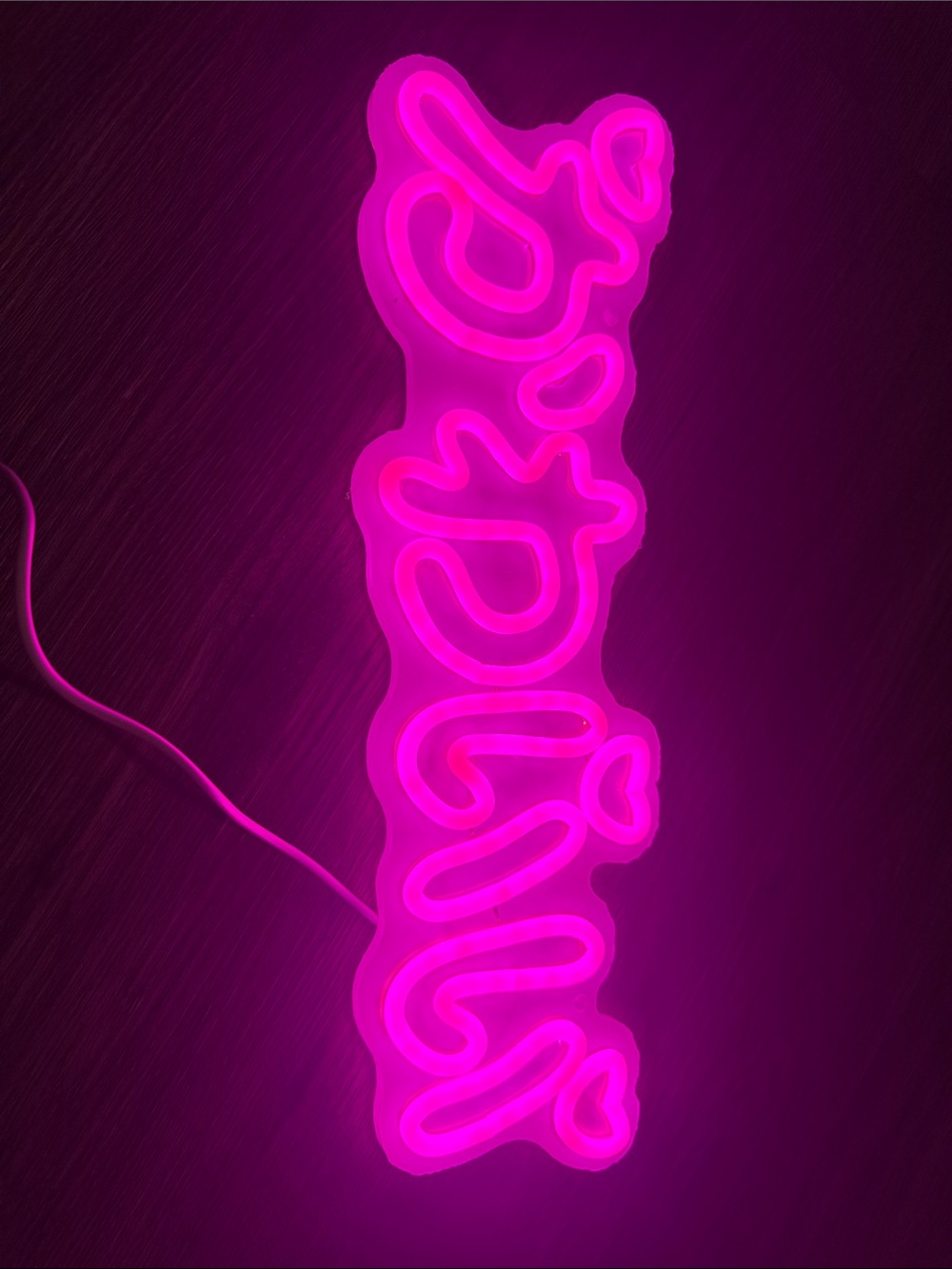 Neon Pink 'Bitchin' LED Wall Sign
